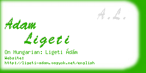 adam ligeti business card