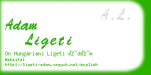 adam ligeti business card